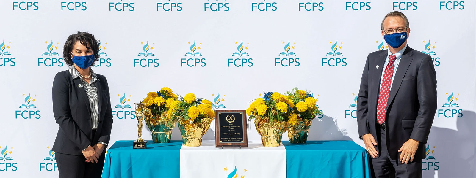 jamie gadley at fcps honors recognition event
